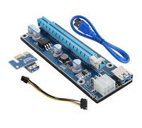 Zerodeko Carte Graphique Externe Pci-E pour Ordinateur Portable Câble D’Extension Mini Pci-E vers Pci-E X16 Bleu 60 CM Accessoire Informatique Compatible pour Amélioration Graphique et