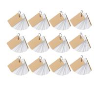 Zerodeko Cartes De Mémo Blocs-notes À Anneaux Papier Blanc 12 Pièces Pour Enseignants Et Activités Scolaires