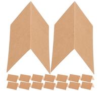 Zerodeko Cartes de Table en Papier Kraft Naturel, 50 Fiches de Placement pour Mariage, Marque-places Rustiques pour Banquet et Réception, Format Standard, Papier Épais sans Plastification,