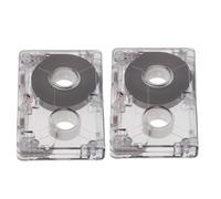 Zerodeko Cassette Audio Vierge 2pcs 60 Minute Mini Design en Plastique pour Enregistrement, Musique et Cours de Langue, Compatible et Compact