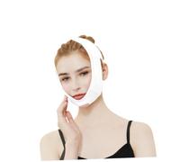 Zerodeko Ceinture Faciale Respirante en V pour Femmes Sangle Élastique Ajustable pour Muscles Masséters et Menton Bande Confortable pour Maintien et Raffermissement du Visage Masque