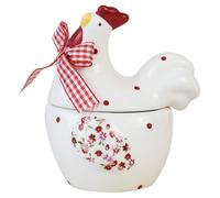 Zerodeko Céramique Pot à Condiments Poulet, Motif Délicat, Usage Maison | Récipient à Assaisonnement Stable, Fermeture, Facile à Nettoyer, pour Restaurants Cuisine