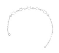 Zerodeko Chaîne de Bracelet Ajustable en Métal Plateaux Vierges pour Pendentifs Base de Bracelet DIY pour Création de Bijoux Support Cabochon Confortable et Polyvalent pour Femmes