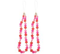Zerodeko Chaînes pour Téléphones Portables en Argile Polymère de Cœur 2 Pièces, Décoratives et Petites, Accessoires pour Téléphones et Appareils Divers