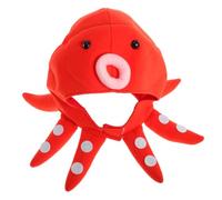 Zerodeko Chapeau de pieuvre, couvre-chef en peluche créature marine pour