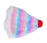 Zerodeko Chapeau Gâteau Anniversaire en Peluche, Double Face, Adulte | Polyester et Lint, Léger et Réutilisable, pour Réunions Familiales, Fête D’anniversaire, Style Fantaisie