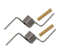 Zerodeko Charnière de Porte Inférieure en Acier Inoxydable 4 Pièces pour Réfrigérateur Ressort de Fixation Solide Fil de 1,3mm et Diamètre de 10mm, Installation Facile et Maintien