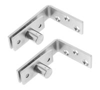 Zerodeko Charnières Pivotantes en Acier Inoxydable 1 Paire Arbre Dissimulé Charnières à Couple pour Portes Demi-hauteur Quincaillerie de Porte Robuste Installation Intérieure