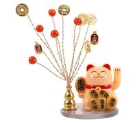 Zerodeko Chat Quotidien, Figurine Décorative Créative Jaune