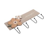 Zerodeko Cintre en massif crochets muraux pour accrocher rack de coulage en cintr cintres patères rustiques patères à suspendre manteau murale en alliage Kaki