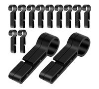 Zerodeko Clips Antidérapants pour Casque de Chantier Lot de 20 Pièces Fixation Sécurisée pour Lampe Frontale Accessoires Légers Compatibles Construction et Travail en Extérieur