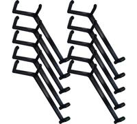 Zerodeko Clips pour Plantes Réutilisables en PE Noir, Pince de Pliage de Brindilles Résistante Stress Intempéries, 10 Pièces pour Arbres Fruitiers comme Prunier et Poirier, Usage Intérieur
