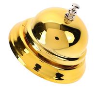 Zerodeko Cloche de Service en Fer Doré Facile à Transporter Ranger pour Bars et Cuisines, Sonnette Manuelle Compacte pour Comptoir Accueil et Réception Plusieurs styles