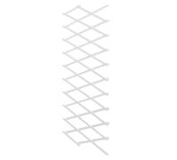 Zerodeko Clôture Treillis Mural Décoratif pour Plantes Grimpantes en Bois Traité Blanc, Facile à Installer Ambiance Naturelle et Pastorale pour Jardin et Pelouse