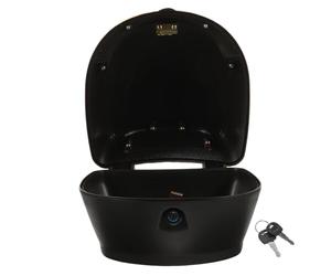 Zerodeko Coffre Arrière pour Moto Top-Case Petit Boîte de Rangement pour Scooter Coffre Arrière Pratique et Facile à Installer