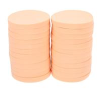 Zerodeko Coffret 24 Pièces D'éponges de Maquillage en Latex Coton, Rondes, Résistantes la Décoloration, Confortables pour Démaquillage Visage Féminin