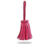 Zerodeko Coffret de 4 Pendentifs à Pompons en Pu Noir Légers et Faciles à Porter, Accessoires Bijoux et Ornements à Rivets pour Création et Usage Quotidien