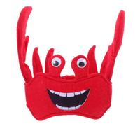 Zerodeko Coiffe de crabe, chapeau de fête 3D créature marine sur le | Coiffe sur le thème des animaux marins, chapeau de crabe pour pièce de théâtre scolaire, accessoire de déguisement