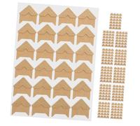 Zerodeko Coins Photo Autocollants en Kraft Brun, 12 Feuilles de 24 Pièces, Auto-adhésifs pour Scrapbooking, Albums Photo, Décoration DIY et Protection des Coins