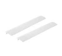 Zerodeko Combleur D'espace pour Cuisinière à Gaz 63 Cm Bande Anti-huile Blanche Matériau Résistant la Chaleur Protections de Joint Cuisine Domestique Lot 2 Pièces