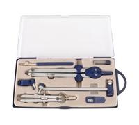 Zerodeko Compas de Dessin Professionnel en Alliage de Zinc Fixation à Vis, Stylo Inclus, Conçu pour Dessin de Précision et Usage Scolaire ou Bureau