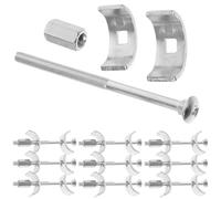 Zerodeko Connecteur de Plan de Travail Boulon Réglable 10 Pièces en Acier Galvanisé 100mm Forme Demi-Lune pour Quincaillerie de Joints de Comptoir la Cuisine