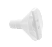 Zerodeko Connecteur de vidange de l'unité de climatisation plastique blanc droit pour drainage condensat unités extérieures adaptation universelle