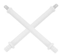 Zerodeko Connecteur Fileté pour Manche de Brosse de Toilette, Accessoire de Brosse de Toilette Plastique, Pièce de Rechange 2 Pcs, Compatible Vis M10, Longueur 141 Mm, Usage Salle de Bain