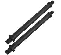 Zerodeko Connecteur pour Manche de Brosse de Toilette Fileté 2 Pièces Accessoires de Remplacement en Plastique Noir 141 MM Kit Réparation Pratique pour Entretien Wc