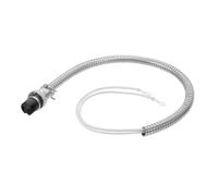 Zerodeko Cordon Argenté pour Machine D'alimentation en Remplacement Déconnexion Rapide Métal Compatible à Popcorn Bouilloire
