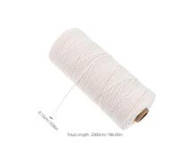 Zerodeko Cordon Macramé Coton 1,5 Mm 200 M Ficelle de Coton Naturel pour DIY Macramé, à Suspendre Murale, Attache Plantes, Emballage et Décoration Artisanale Polyvalente