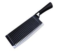 Zerodeko Coupeur Ondulé Trancheur Facile à en Acier Inoxydable Noir Lame Ondulée pour Pommes de Terre pour Légumes et Fromage Cuisine