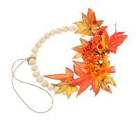 Zerodeko Couronne Porte Automne Décorative avec Citrouille et Érable Artificielles Guirlande Murale pour Porte Entrée Décoration Thanksgiving et Automne