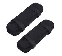 Zerodeko Coussin D'accoudoir Noir pour Chaise, Support de Coude en Mousse à Mémoire de Forme, Housse Velours Zippée pour Chaise de Bureau, Travail et Gaming