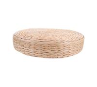 Zerodeko Coussin De Siège Plat en Paille Pouf Rond Tressé en Jute Naturel Pouf Ottoman Fait Main Tapis De Sol Pouf Ottoman Repose-Pieds pour Salon d'enfant d'enfant