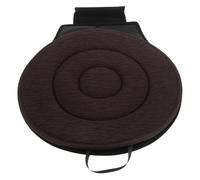 Zerodeko Coussin de Siège Rotatif pour Voiture Confort Ergonomique et Antidérapant pour Personnes Âgées et Femmes Enceintes Accessoire Pratique et Multifonctionnel Cafédouble Anneau