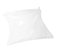 Zerodeko Coussin Gonflable Portable Multifonction 36x36 Cm Matériau PVC Transparent Oreiller de Canapé Léger pour Camping Maison Bureau, Coussin D'extérieur Imperméable et Facile