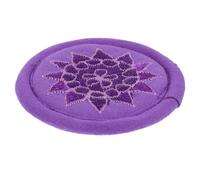 Zerodeko Coussin pour Bol Chantant Bouddhiste en Coton Pourpre, Léger et Portable, Tapis Brodé la Main pour Bol Tibétain, pour Salle de Bouddha Plusieurs styles