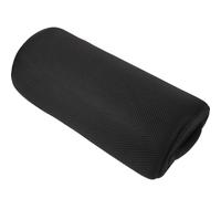 Zerodeko Coussin Repose-Pieds Ergonomique Demi-Lune en Maille Noire, Coussin de Jambe Confortable Mousse Haute Résilience, Support Surélevé pour Bureau et Fauteuil de Travail, Améliore