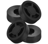 Zerodeko Coussinet D'isolation en Caoutchouc 45x15 Mm pour Haut-parleurs et Caissons de Basses, Lot de 4 Pieds de Découplage pour Amplificateur, Tapis Phonique Compatible Platines Vinyles