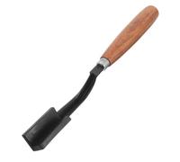 Zerodeko Couteau de Coupe en V pour Hévéa en Acier Solide Manche en Bois, Outil Extérieur Haute Efficacité pour Écorçage et Saignée d'arbre