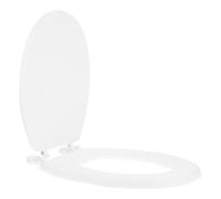 Zerodeko Couvercle de Siège de Toilette Blanc en Mousse Épaisse 1 Pièce Joint d’Étanchéité pour WC Accessoire Essentiel pour Salle de Bain et Pendaison de Crémaillère