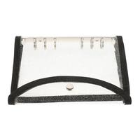 Zerodeko Couverture de Cahier en Pvc Noir Réutilisable, Protection Transparente pour Carnet de Liaison et Cahier de Notes, pour Bureau et École