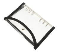 Zerodeko Couverture de Cahier en Pvc Transparent Réutilisable pour Protège-notes et Classeurs, Bordure Pailletée Esthétique, pour L'école Bureau