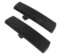 Zerodeko Couvre-accoudoirs en Plastique Noir pour Chaise de Bureau Design Ergonomique Profilé, Support Résistant, pour Usage au Bureau Travail