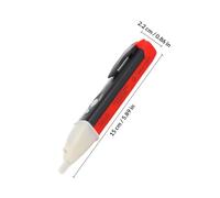 Zerodeko Crayon Testeur D'électricité sans Contact Multifonction, Stylo de Test Électrique Alarme Sonore et Lumineuse, Rouge, Outil Professionnel pour Électricien, Testeur Circuits