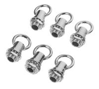 Zerodeko Crochet de plafond M10 pour lampe suspendue avec anneau de suspension fermé, écrou complet, alliage de zinc et fer, 6 pièces, pour DIY lighting fixtures, support 50 kg