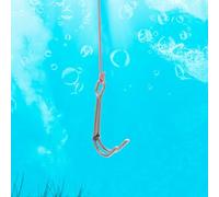 Zerodeko Crochet Double de Plongée en Acier Inoxydable 316 de Mer avec Longe de Sécurité Rose Hameçon à Ressort Double Tête pour Équipement de Plongée sous-Marine Fixation Fiable pour