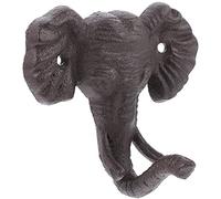 Zerodeko Crochet Mural Fer Vintage Éléphant Patère Décorative Artistique Fonte Pour Suspension Rangement Pratique Et Style Rétro Pour Maison Et Bureau
