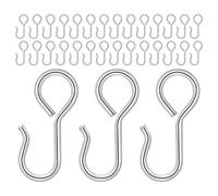 Zerodeko Crochets Métalliques en S pour Organiser l'espace Adaptés à Divers Environnements Lot de 50 Faciles à Utiliser et Résistants la Déformation pour Housse Siège Auto